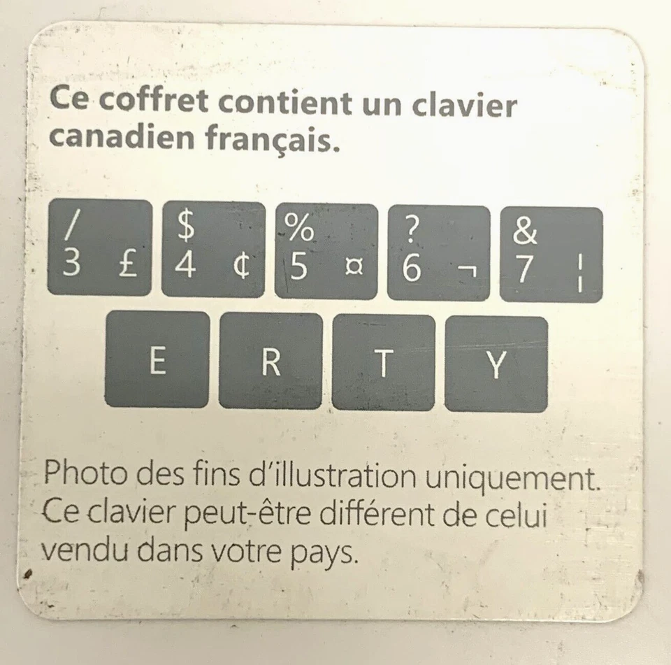 Microsoft Surface Ergonomic FRENCH Keyboard Bluetooth Wireless model 1786 - New - Image 2 of 4