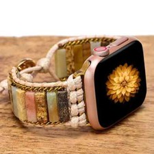 Boho Chic iWatch Band for Apple Watch Series 8 7 6 5 4 3 2 1 SE Wristband Strap
