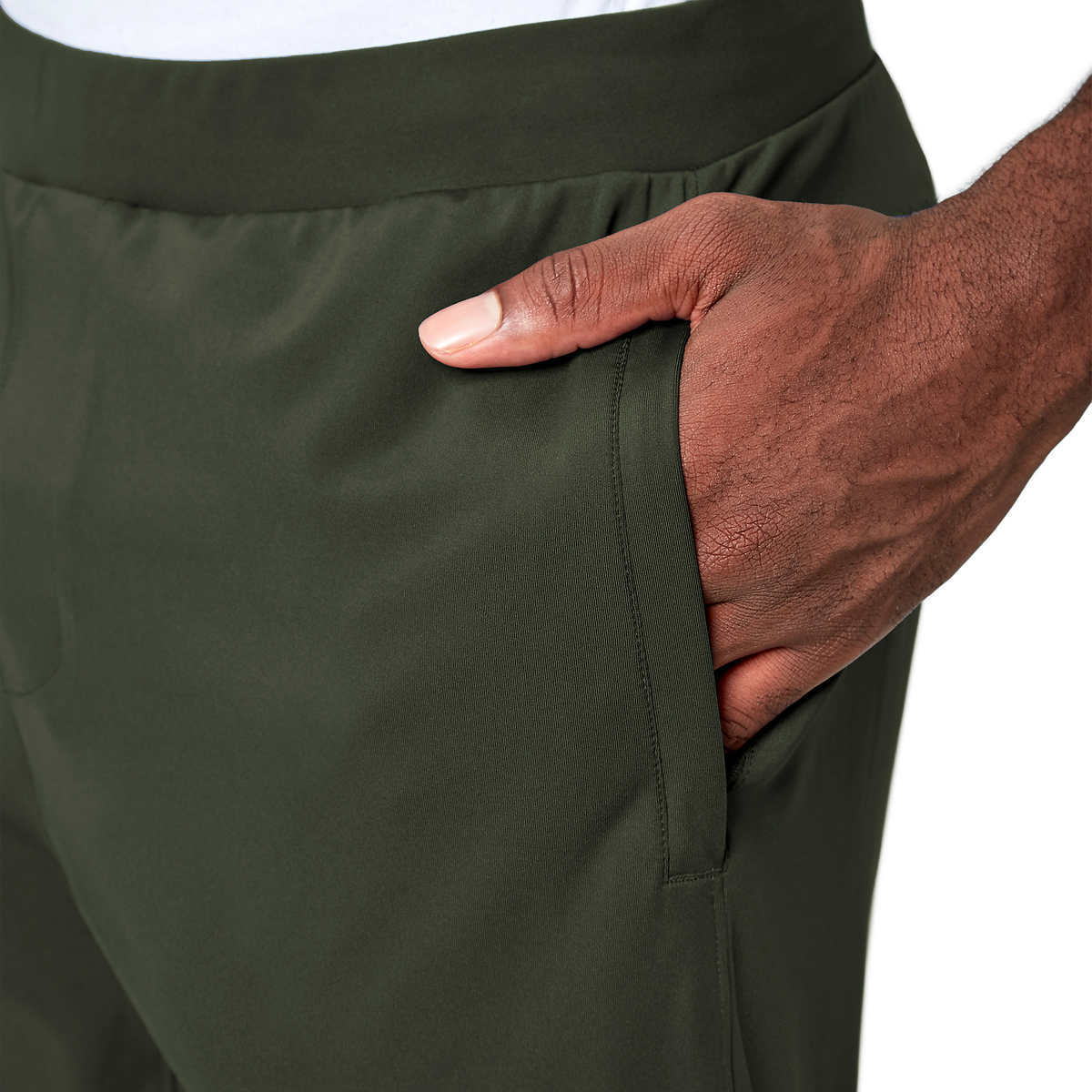 Mondetta Men's Performance Jogger Pants with Zip pocket, Zip ankle