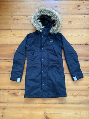66 north iceland Parka Damen Gr. XS Blau Fellkaputze Winterjacke Dauenen