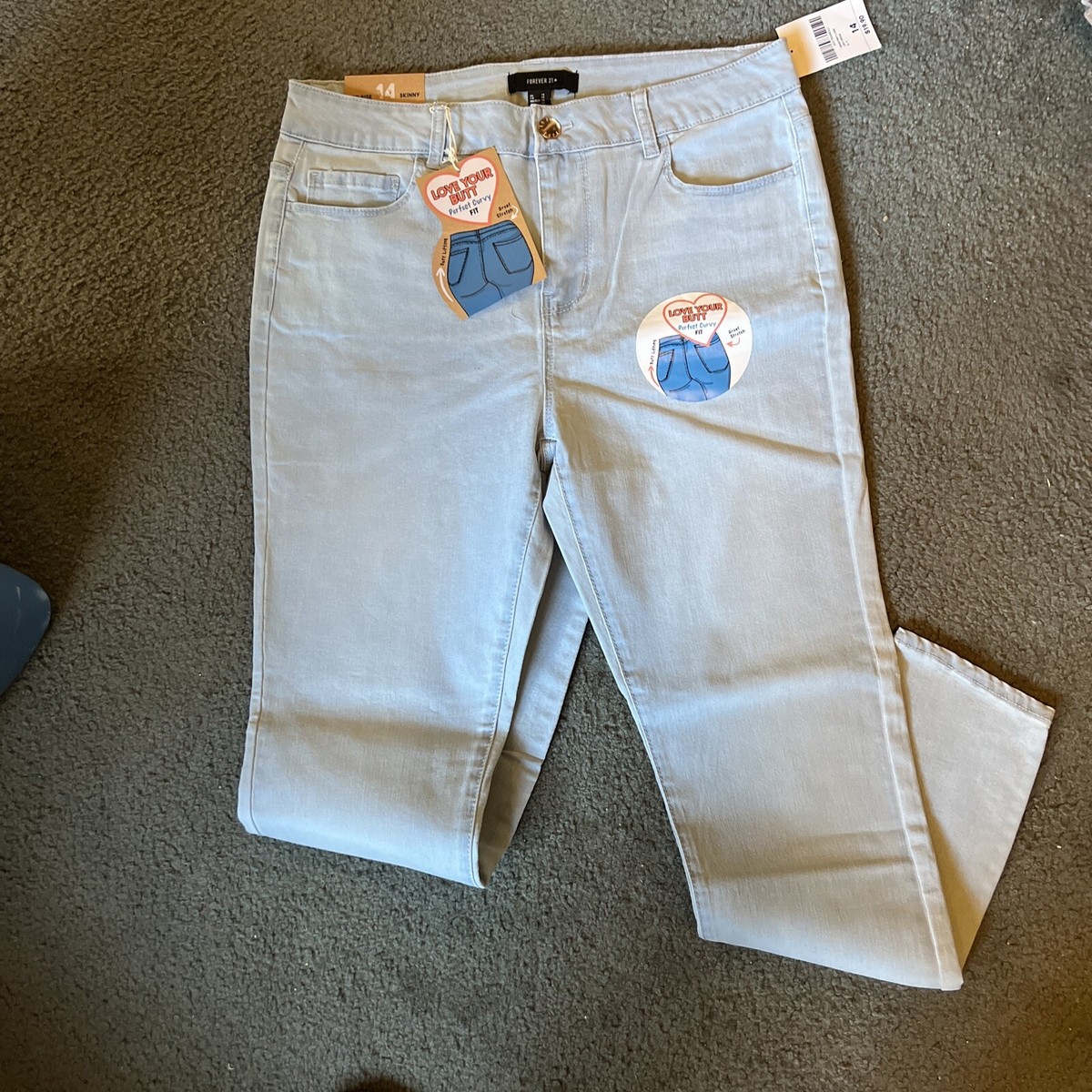 Forever 21 Love Your Butt Jeans, size 14, Mid rise, Skinny, New With Tags￼
