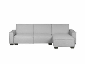 Détails Sur Canapé Angle à Gauche En Tissu Gris Clair Romedal