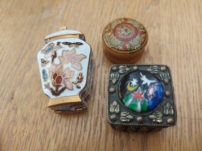 Konvolut Vintage Pillendosen X 3