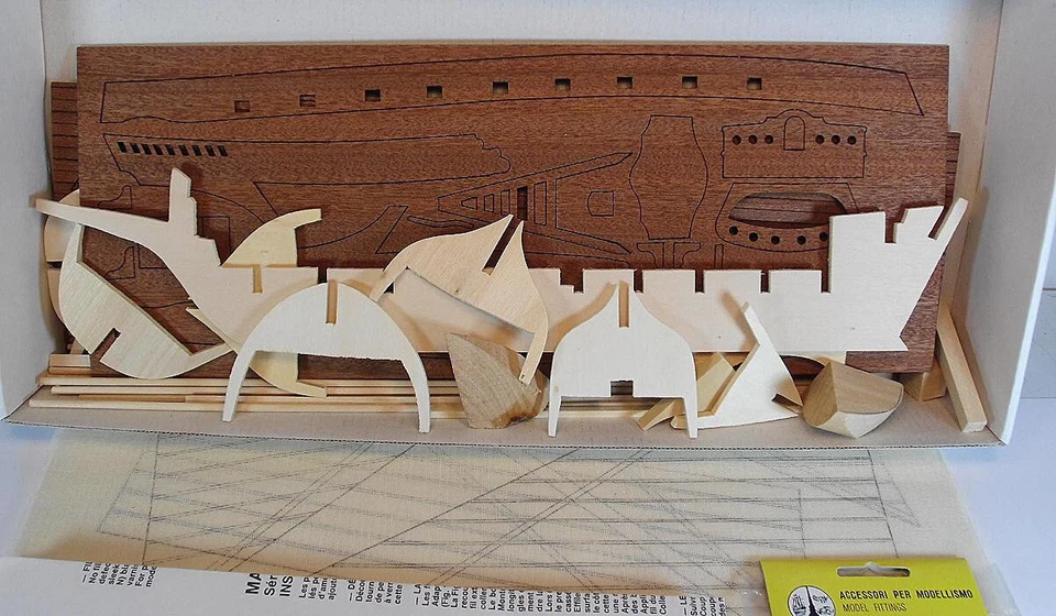 Aeropiccola Holzbausatz Segelschiff Indiscret OVP #5159 - Bild 2 von 4