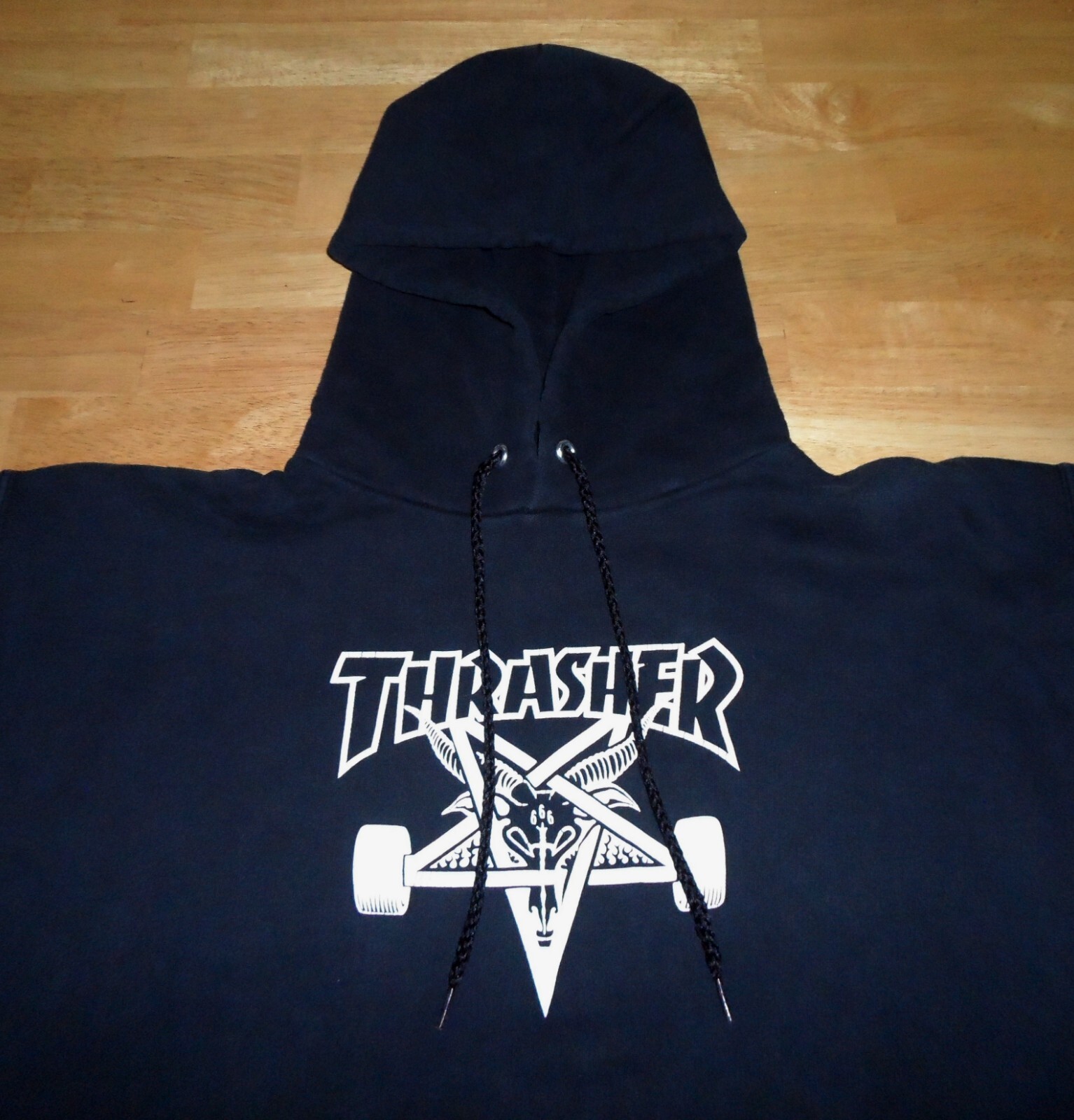 Thrasher 666 Devil Satan Goat Pullover Hoodie Swe… - image 4