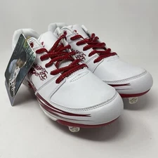 Ringor Flite Spikes Softball Metal Cleats Womens 9 Rising Tide White Red Shoes