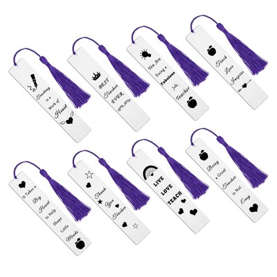 8Pcs Teacher Bookmarks Teacher Appreciation Gifts Teacher Gifts from Student ...