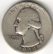 USA - 1944P - Washington ¼ $ - Silver Eagle - no mint mark - #14769RG