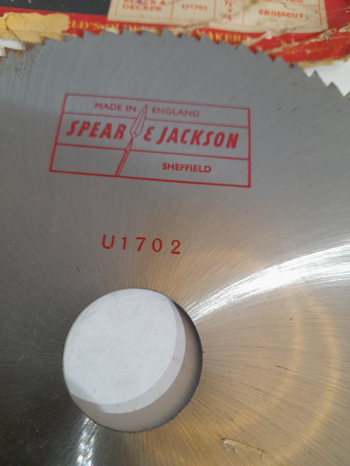 Black And Decker Circular Saw Blade Made Spear And Jackson 7 1/4 ×1 1/8
