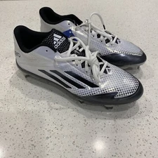 Adidas Adizero Protrax Baseball Cleats Men's 8.5Black White w Bladed Cleats