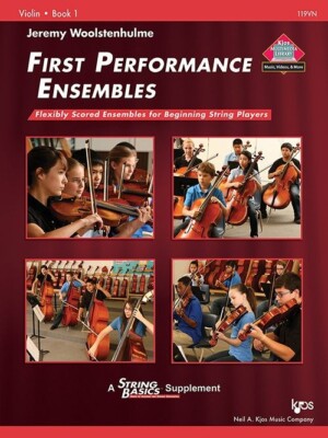 FIRST PERFORMANCE ENSEMBLES VIOLIN BOOK 1 STRING BASICS SUPPLEMENT KJOS NEW SALE