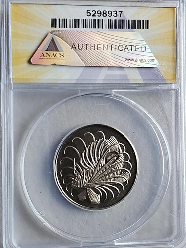 Singapore 50 Cents 1968 ANACS PF 67 DCAM - Foto 2 di 2