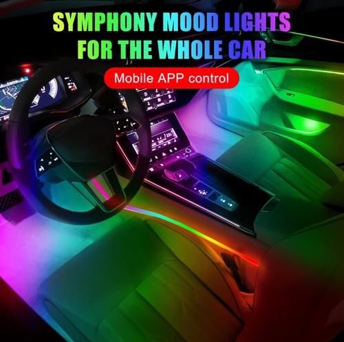 LUCI AMBIENTE PER AUTO LED ARGB. - Afbeelding 3 van 13