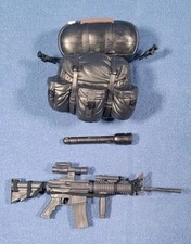 GI Joe Lot of 3 Accesories Rare Vintage 1970’s Flashlight Gun Backpack
