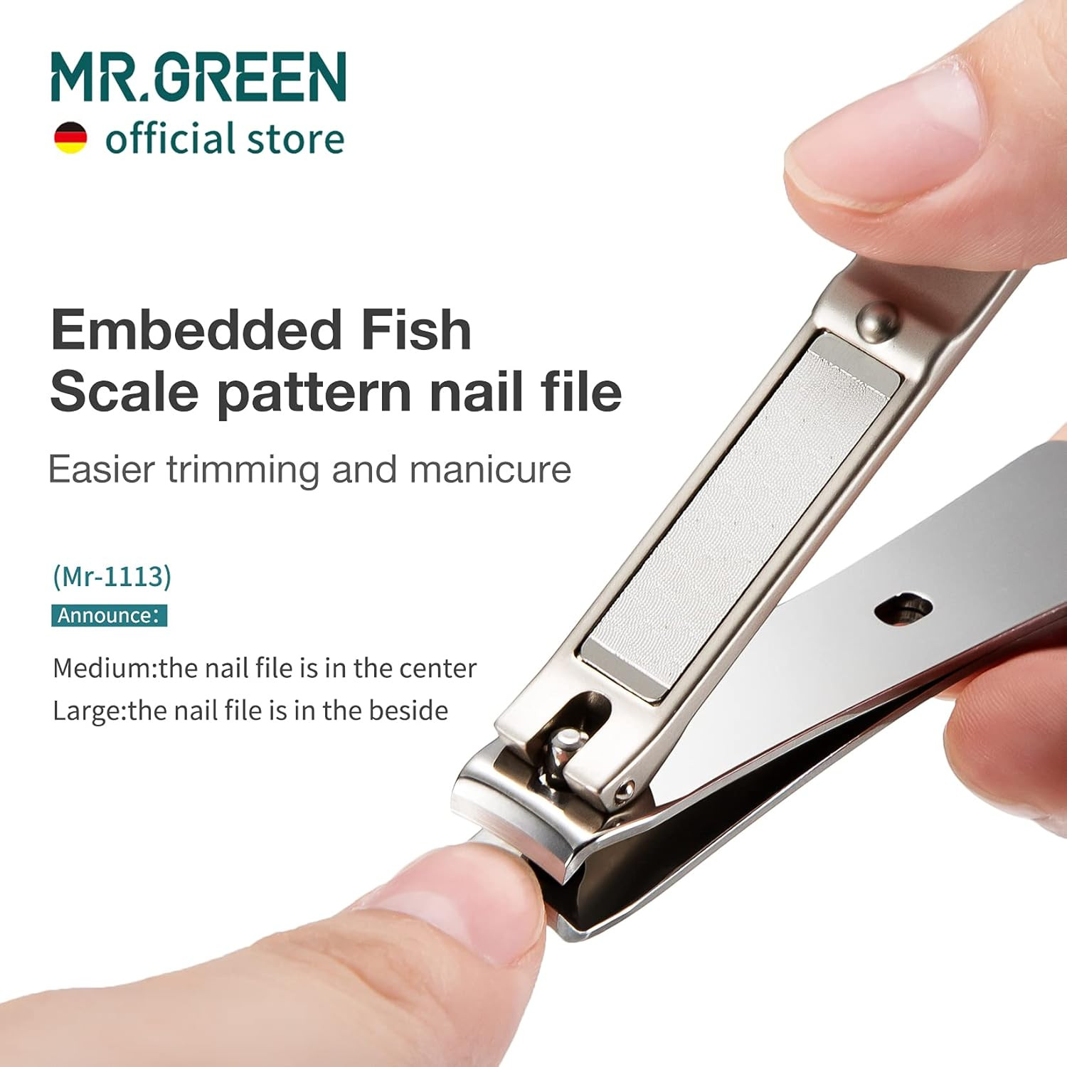 Nail Clippers Curved Blades Fingernail Cut Nippers Manicure Scissors Stainless S