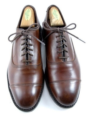 Allen Edmonds  ''PARK AVENUE'' Cap-Toe Oxfords 6.5 E Mahogany  Made in USA (694N)