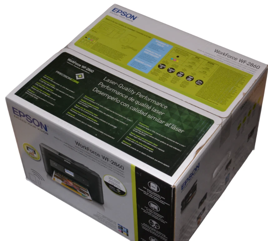 Brand New Epson WorkForce WF-2860 AIO Inkjet Printer with Scanner, Copier, Fax - Image 3 of 4