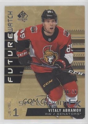 2019-20 SP Authentic Spectrum FX Bounty Gold 48/50 Vitalii Abramov Rookie RC 0ll