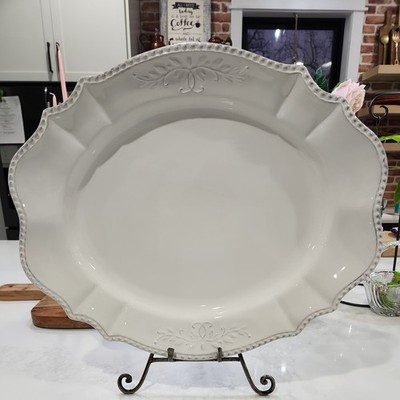 Gallery Tabletops Le Provence Ceramic Serving Platter Holiday Home Decor 20'' W