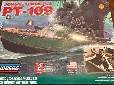 Lindberg 70886 1/64 Scale John F. Kennedy JFK's PT-109 Plastic Model Boat Kit