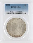 1882 Morgan Silver Dollar PCGS MS64 S$1 Philadelphia Minted No Reserve