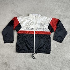 Vintage Adidas Jacket Mens Large Black White Red Team Spell Out Hooded 80s 90s