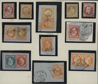 BUREAUX FRANCAIS SMYRNE TURQUIE LOT 15 TIMBRES GC 5098 TTB