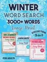 Winter Word Search 3000 + Words Puzzle Book Large Print Laura Bidden Taschenbuch