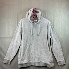 FAT FACE Hoodie Jumper UK XL Grey Cotton