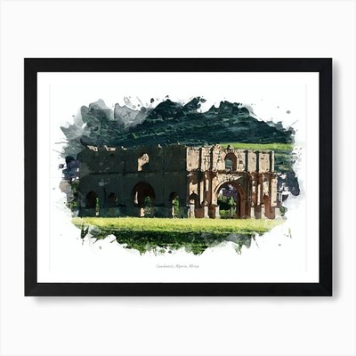 Lambaesis, Algeria, Africa Art Prin Framed Wall Art Poster Canvas Print Picture