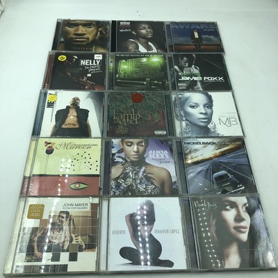 15x 2000s CD s Nelly Usher John Mayer Alicia Keys Nickelback Lamb Of God J Lo