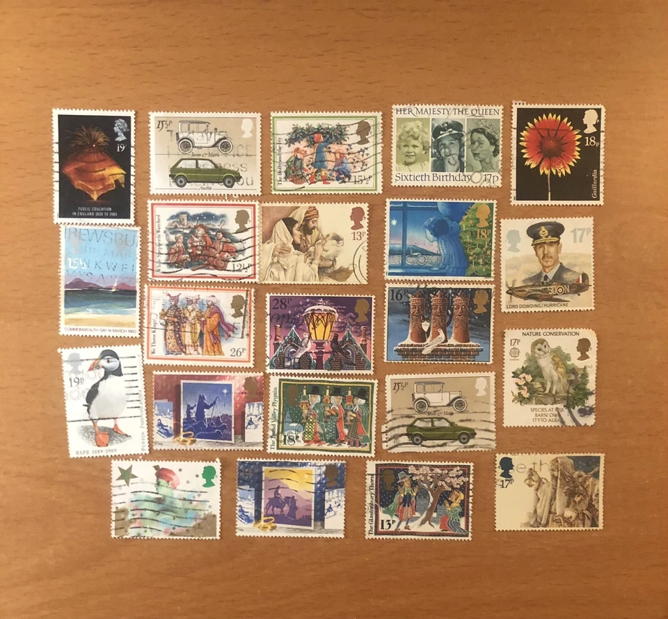 Stamps Great Britain Lot of 50 1980s/90s commems extensive duplication - Image 4 of 4