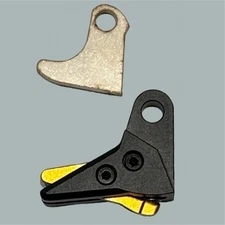 Sj Precision Parts Black/Gold 6061 Aluminum Glock 22 23 27 Flat Trigger Shoe V3
