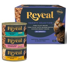 Reveal Natural Wet Canned Cat Food, Limited and Natural Ingredients, Grain Fr...
