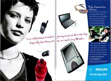 Philips Nino 300 Palm-Size PC Vintage Print Ad 1998 2 pg