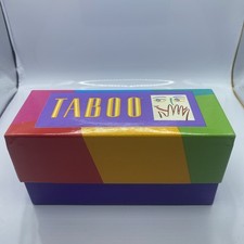 Vtg 1989 Taboo Board Game Clue Cards Replacement Parts Pieces