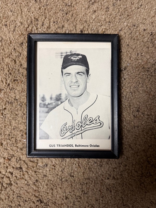 Vintage 1950's Gus Triandos MLB Baltimore  Orioles Original Press Photo 5x7" VTG