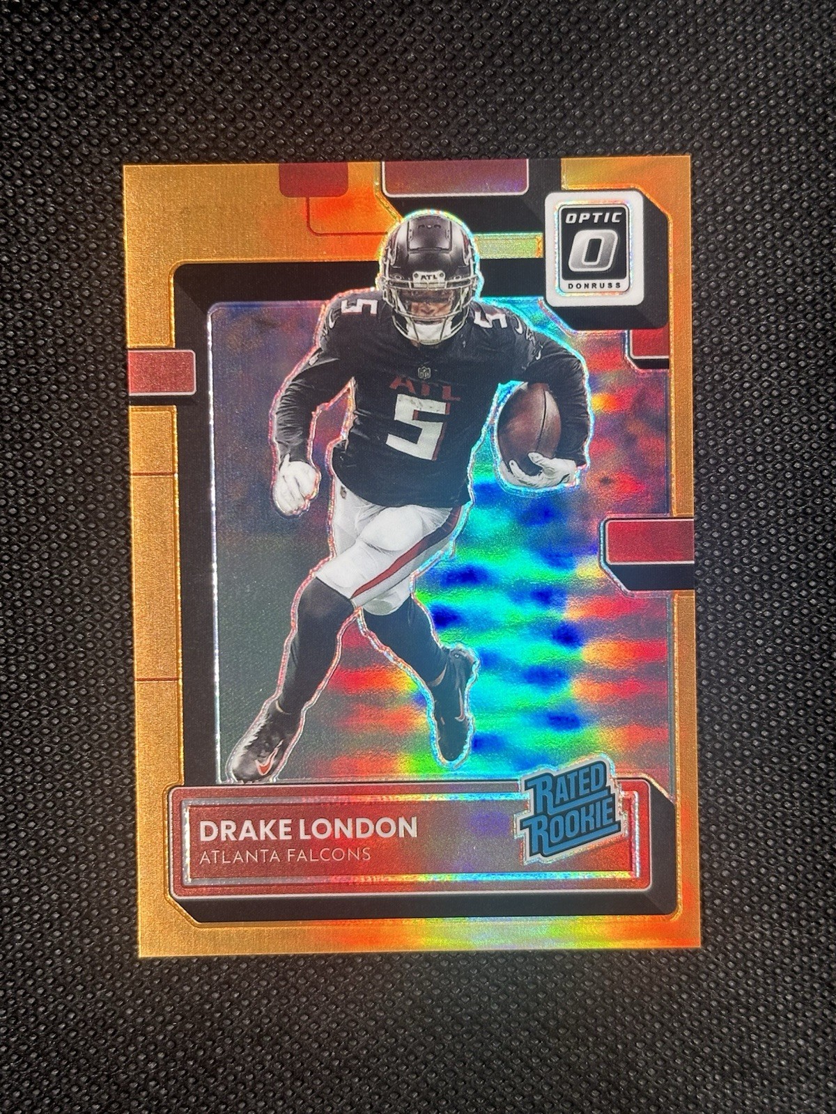 2022 Panini Donruss Optic - Rated Rookie Drake London #207 Orange Prizm /199