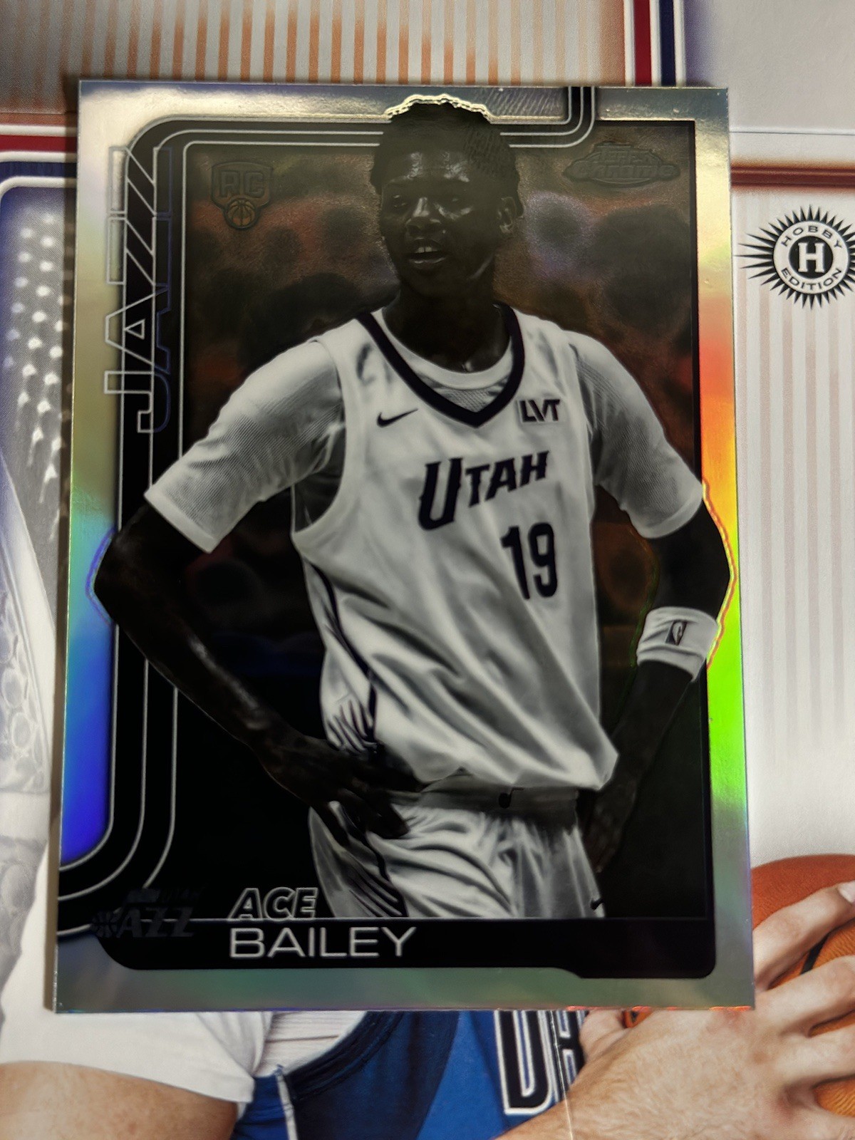 2025-26 Topps Chrome Negative Refractor Ace Bailey #255