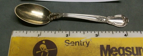 4" Gorham Chantilly sterling silver demitasse spoon no monogram wonderful condit