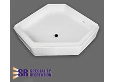 Specialty Recreation NSB3434WC Neo Shower Base 34" x 34 Front Center Drain White