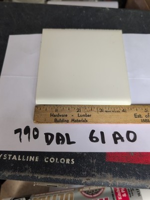 2 pcs 61 Designer White Matte Ceramic Tile 4 1/4''  American Olean Bullnose 0790