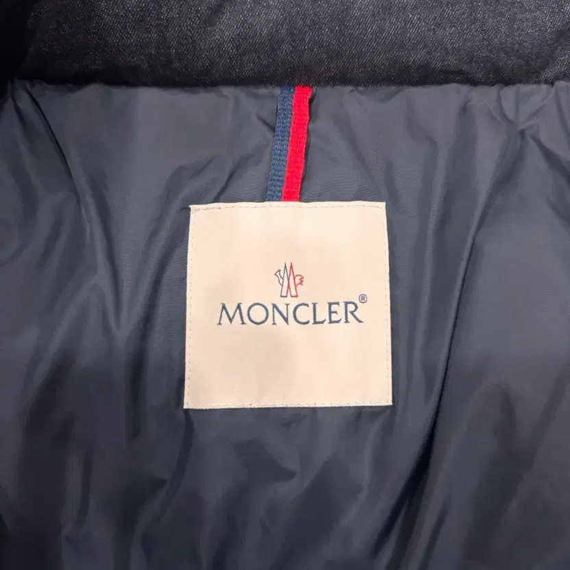 Moncler Women's Denim Belted Down Puffer Jacket thumbnail 6