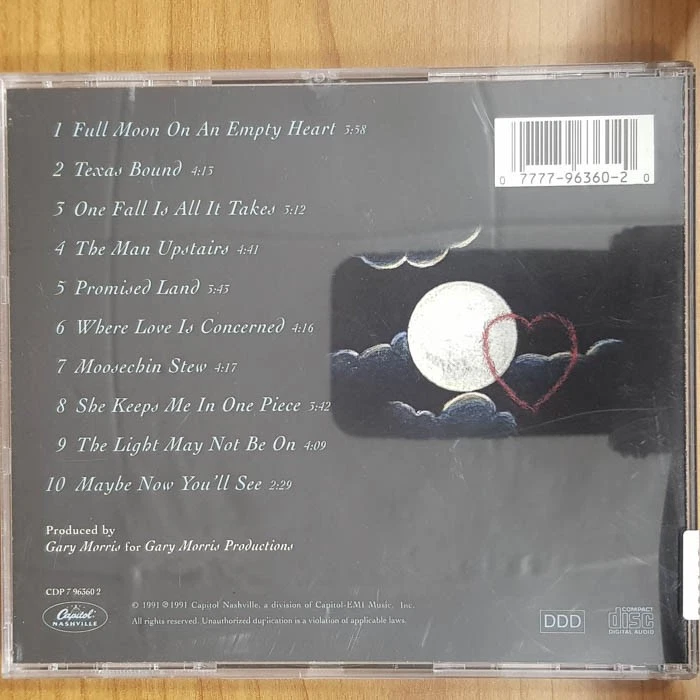 GARY MORRIS Full Moon Empty Heart NM/EX(CD) - Bild 4 von 4