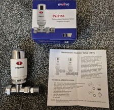 Evolve 15mm Straight TRV Chrome/White & Chrome Straight Lock Shield