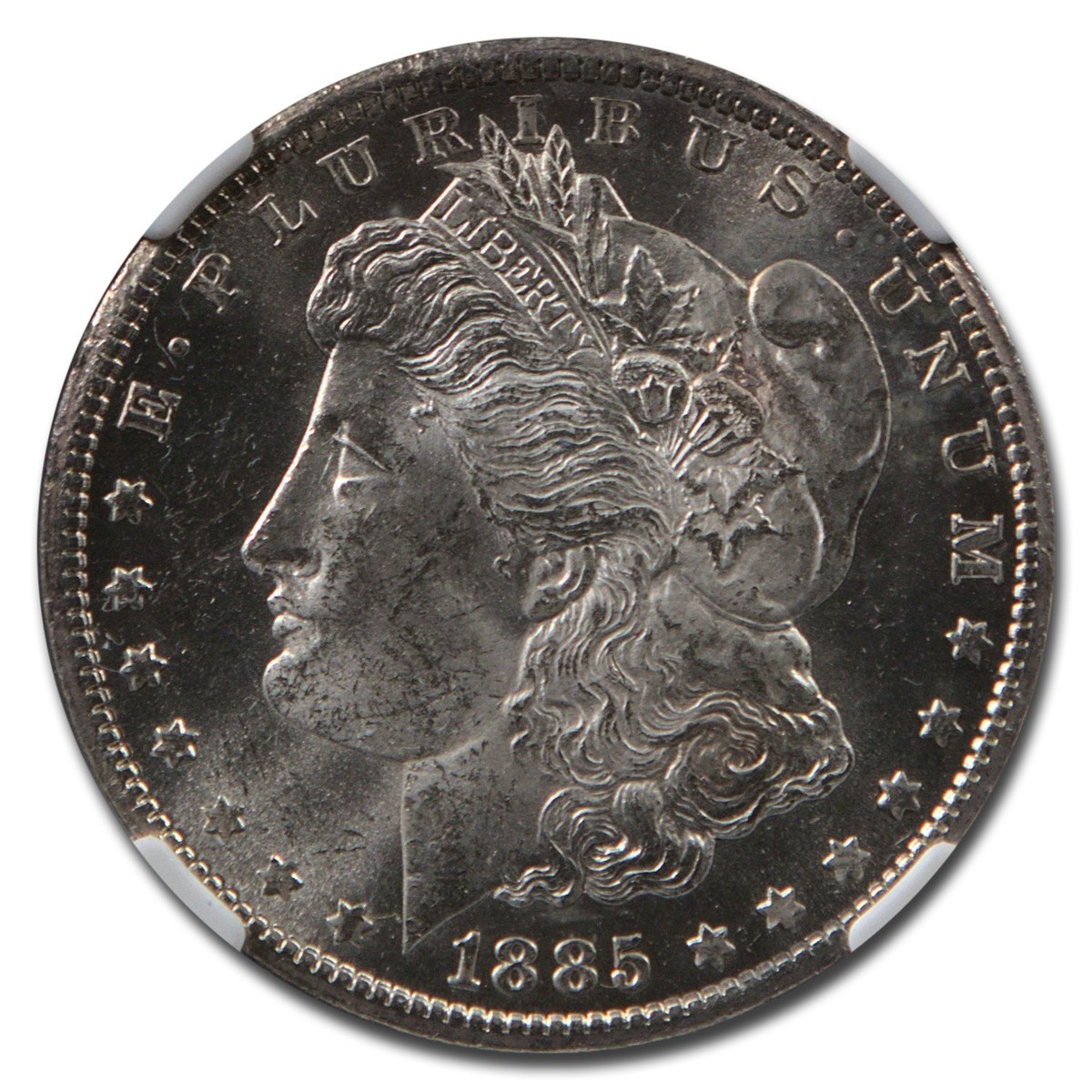 1885-CC Morgan Dollar MS-63 NGC (Green Label) | eBay