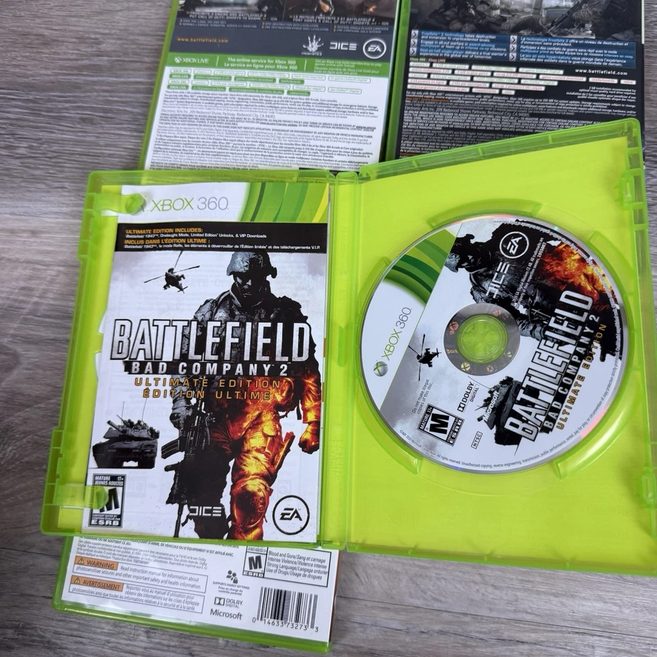 Battlefield Lot 3 4 Hardline Bad Company 2 Lot Xbox 360 CIB Tested - Image 3 of 4