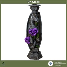 Anne Stokes Dragon Beauty Stick Candle Holder Grey Resin 25cm Tall