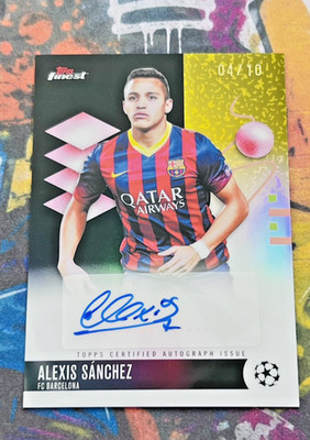 2025/26 Topps UCC Finest Alexis Sanchez /10 Auto - FC Barcelona #BA-SZ
