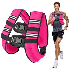 6lb/8lb/12lb/16lb/20Lb Weighted Vest Woman Men with Reflective Stripe, Chest ...